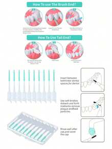 40/100pcs Soft Dental Floss Picks, Random Styles. Silicone Floss Sticks Dental Cleaning Tools For Oral Care, Elastic Soft Bristle Toothpick Sticks, Portable And Easy To Use Interdental Cleaners, Suitable For Removing Food Particles Between Teeth When Out. The Flexible Tapered Synthetic Rubber Bristles Can Easily Insert Into Most Teeth Gaps.