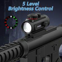RD1X40 Red Dot Monocular Telescope Cross Point Objective Lens Slingshot Accessories - Black - View 6