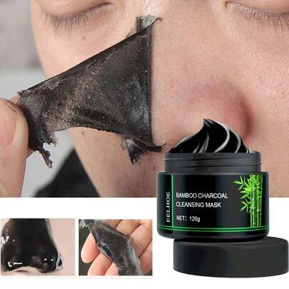 120g/Bottle Blackhead Remover Mask For Deep Cleansing Of Nose, Face And Skin With Spots, Pores