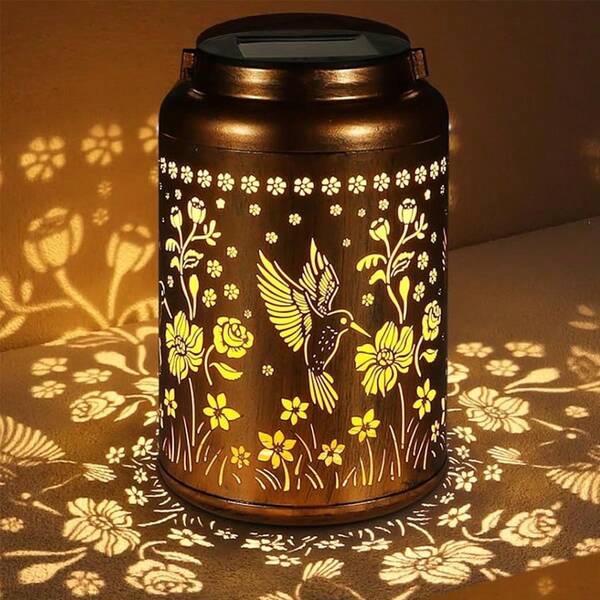 Solar-Powered Hummingbird Lanterns Waterproof Garden Decor Gifts For Women Mom Grandma