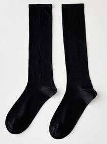 1 Pair Women's Fashionable Everyday Wear Glitter Shimmer Knee-High Socks - Multicolor - View 19