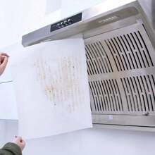 12 Pieces Of Oil Absorbing Range Hood Filter Membrane - Keep The Kitchen Clean And Odorless (Stickers Included)