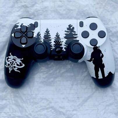 Controlador Sem Fio Da Camuflagem  PlayStation Dualshock 4 Com Cabo Carregável