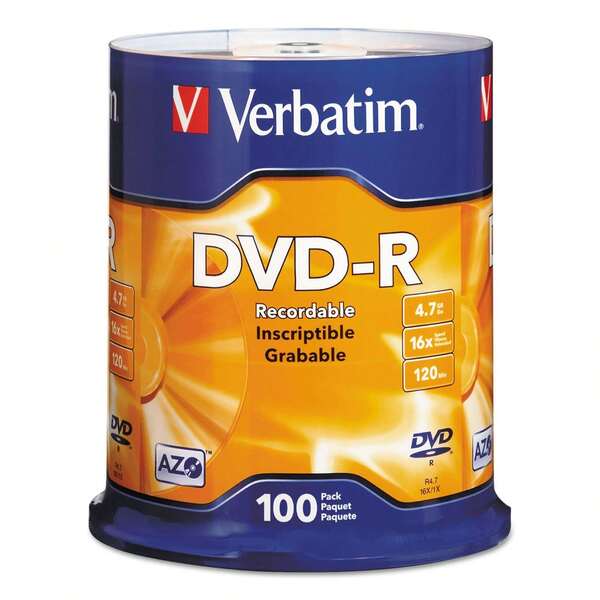 Computers & Technology DVD-R 4.7 GB 16x Imprimibles – Paquete de 100 Discos para Uso Profesional
