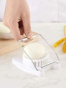 1 件装多用途切蛋器、二合一切片机、切蛋器、切丁器、切蛋器用于切鸡蛋、水果、蔬菜，适用于厨房工具、户外、派对用品、返校。