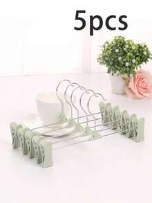 5pcs Multi-Function Adjustable Clothes Drying Rack Clips For Space Saving Laundry Solution, Versatile Garment Clip Set To Enhance Air Drying In Small Rooms, Balconies, Dorms, And Travel-Friendly Homes, Sturdy And Durable Clip Design With Adjustable Grip And Secure Hold, Lightweight, Easy To Attach And Remove, Ideal For Delicates, Active Wardrobe, And Daily Wear, Keeps Laundry Neat, Organized, And Efficient During Spring Season - Multicolor - View 14