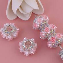 5pcs Rose Gold Luxury Multi-Color Beads With Spacer Beads And Straight Hole Beads, Suitable For Beaded Pens, Phone Charms, Keychains And Bag DIY Jewelry Craft Accessories - Mixed Colors - View 9