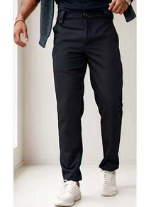 Kit Of 3 Men's Straight-Leg Tailored Trousers – Elegance And Comfort - đen/xám/be - Xem 3