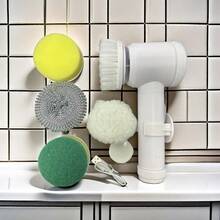 1pc Handheld Electric Cleaning Brush With 3pcs Or 5pcs Replacement Head Electric Spin Scrubber,Bathroom Cleaning Brush Power Scrubber For Kitchen, Bathroom Tub, Home,Shower Tile, Carpet Bidet, Cordless Spin Scrubber Household Suppliers Gadgets - Multicolor - View 13