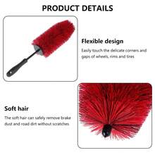 Car Wheel Rim Tire Cleaning Brush Soft Bristle Cleaner Non Scratch Auto Detailing Washing Tool