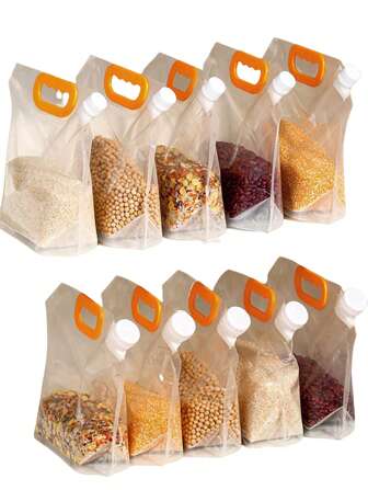 10/5/1 Autumn Harvest Seed Storage Bag, Soybean Oat Soybean Storage Bag, Closet Organizer, Closet Coarse Grains Coarse Grains Soybean Storage Bag, Kitchen Storage Accessories, Storage Tools