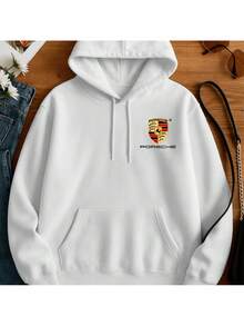 GT3 RS Cars Cold Weather Sweatshirt  Streetwear Casual Tracksuit Hooded Jacket - 白色 - 查看 2