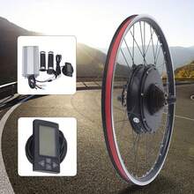 kangten 26 Inch Rear Wheel Electric Bicycle Motor Conversion Kit 48V LCD Screen - Multicolor - View 7