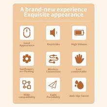 Wireless Mouse With Quicksand, Office Mouse, 2.4G Rechargeable Mouse, Portable Silent Mouse, Suitable For Laptops/Desktops/Tablets - Multicolor - View 8