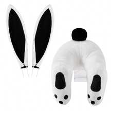 Easter Rabbit Outdoor Decoration Creative Cotton Easter Bunny Ornament - Pure Black - View 1