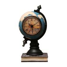 Adornos de escritorio con forma de globo terráqueo, de resina, para oficina, hogar, sala de estar, decoración creativa - Azul - Ver 2