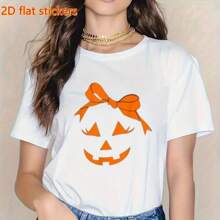 1 buc/2 buc/3 buc etichete durabile, lavabile, ușor de călcat cu design de cap de dovleac de Halloween, potrivite pentru DIY pe hanorace, tricouri, blugi, haine, rucsacuri, genți, perne, pălării, fabricate din material plastic