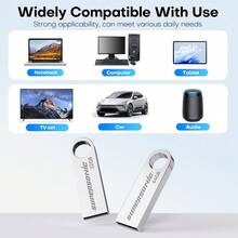 Supersonic 超音速USB闪存盘 16GB 32GB 64GB 128GB USB2.0 U盘 金属U盘 外置存储棒 适用于PC - 銀色 - 查看 9