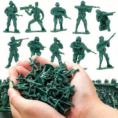 12-48 قطعة جندي صغير أخضر 2 بوصة ، نماذج عسكرية تكتيكية لمجموعي ومناظر ديوراما ومشاهد ، ديكور مكتبي