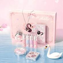 粉色芭蕾天鹅彩妆礼盒套装，生日/情人节/圣诞节礼物，送给妻子、女朋友、同学 - 粉紅芭蕾彩妝禮盒[九件套裝] - 查看 7