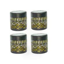 Solar Powered Mandala Iron Art Lamp Wall Light, Warm Light LED, Waterproof, Suitable For Yard, Lawn, Park