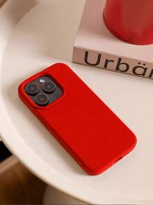 极简纯色液态硅胶红色手机壳 | 时尚液态质感 | 防震防刮 | 兼容 17、16 Pro Max、15、XR、7/8、15 Pro Max、12 Pro Max、13 Pro Max、14 Pro Max、13、14、11、12 Pro、14、XS、XR、7/8 Plus、7/8 GES2、A13 4G、A22、A21S、A52、S22 Ultra、A33 5G，兼容 Redmi 10，兼容 Redmi 系列，兼容 OPPO 手机，生日礼物 - 紅色 - 查看 3