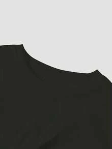 Alfabeto da basket, T-shirt da bambino in cotone a coste, stile college, nuova primavera ed estate, top sportivi drappeggiati, morbidi e traspiranti, a maniche corte per bambini
