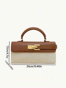 Petit sac carré, sac à main de niche, sac bandoulière mini Meyard - Multicolore - Voir 7