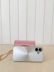 Laser Girl Fashion Shoulder Bag, New Crossbody Square Bag, Solid Color Small Purse - A - View 4