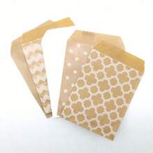 25 chiếc túi giấy Kraft nhỏ, túi đựng quà, túi đựng quà, túi gói quà cho tiệc cưới - Nhiều màu - Xem 3