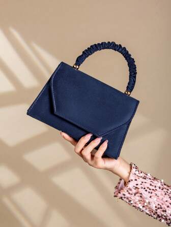 Glamorous,Elegant,Exquisite Corduroy Handbag, Magnetic Snap Closure Pleated Wrist Clutch Suitable For Women's Daily Use, Birthday Party, Wedding, Best Gift For Ladies And Valentine's Day, Prom Bag For Party