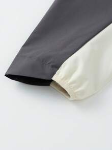 Annil 童装 女童 女童 男童 中大童 青少年 抓绒防静电外套 科技防寒拼色夹克 秋季 - 綠色 - 查看 5