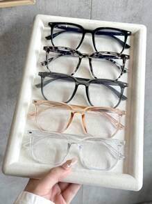 1pc-3pcs Women Modern Simple Style Small Wing Nail Inlay Clear Eyeglasses Combination For Daily Life Office Reading Watch TV Play Games Phone Decoration