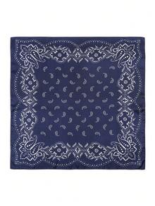 1 件 Bandana 风格佩斯利印花围巾，男士仿丝方形头巾，时尚围巾，适合日常使用，男士配饰，男士围巾 - 彩色 - 查看 26