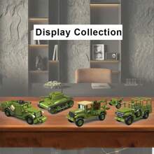 300+件经典战车装甲战斗卡车益智玩具军事坦克模型塑料积木套装收藏成人礼物万圣节圣诞节