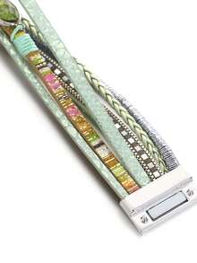 1 件水晶铜管锆石薄荷绿手链，多种颜色可选，母亲节礼物 - 薄荷綠 - 查看 5