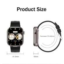 EIGIIS 男女智能手表，TWS 无线耳机，2.02 英寸全触摸屏，分辨率 320 * 385，300mAh 大电池，支持无线通话、信息提醒，兼容 iOS 和 Android 的智能手表，生日礼物