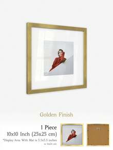 XXBANZHUAN 多种尺寸方形相框：30x30厘米/25x25厘米/20x20厘米/15x15厘米/13x13厘米/10x10厘米 | 6种现代饰面（哑光黑/浅木色/棕色/金色/白橡木色/米色） | 防碎高清亚克力玻璃，配有锯齿挂钩，方便墙面安装 | 适用于家居、办公室墙面和桌面展示 | 婚礼、生日、乔迁之喜的独特礼物