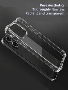 Gói 3 Ốp lưng điện thoại trong suốt lỗ lớn tối giản có đệm khí 4 góc, chống rơi, ốp lưng silicon mềm bảo vệ tương thích với iPhone 17/17Pro/17ProMax/11/12/13/14/15/16/16ProMax/13Pro/14Pro/15Pro, cầm nắm thoải mái - Túi khí trong suốt - Xem 5