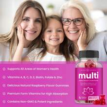 NutraChamps Multivitamin For Women, 120 Count, Vitamins A, B, C, D, E, Biotin, Folic Acid, Womens Gummy Multivitamins, Chewable Daily Multi Gummy Vitamins For Women - 120 chiếc (Gói 2 chiếc) - Xem 11