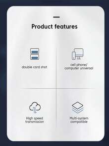 多功能 USB 3.0 读卡器 适用于相机、电脑、手机、Type-C 6 合 1 SD/TF 高速读卡器