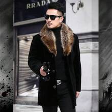 New Fur Autumn And Winter Men's Coat Thick Imitation Leather Jacket - Đỏ - Xem 3