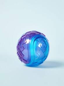 PETSIN 1Pc Unbreakable Rubber Dog Ball - Exciting Squeak, Perfect For Outdoor Adventures - Suitable For Small And Large Breed Puppies - Blue - View 4