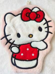 1条Hello Kitty & Kuromi速干手巾 - 柔软珊瑚绒挂巾，饰有可爱卡通图案，为浴室、厨房、卧室增添趣味装饰 - 可爱的卡通家居装饰 - 彩色 - 查看 13