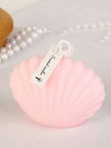 1 pieza Vela de incienso con forma de concha, de apariencia exquisita. La llama de la vela parpadea y emite un encantador aroma, creando fácilmente una pequeña esquina acogedora y cómoda, agregando un toque de poesía a la vida.