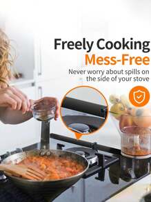 1pc Durable Silicone Kitchen Gap Sealing Strip, Waterproof, Heat-Resistant, Oil-Proof, Suitable For Sealing Gaps Between Kitchen Cabinets, Ovens, Appliances, Washers, Stoves, Practical And Reusable, Easy To Cut To Fit, Easy To Clean, Essential For Home And Restaurant