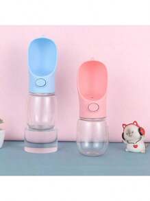 Portable Pet Water Bottle, Leakproof Dog/Cat Outdoor Walking Water Bowl For Chihuahua, Bulldog And Other Pets