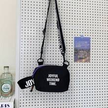 1pc Unisex Letter Print Color Block Zipper Closure Multi-Pocket Casual Shoulder Bag, Suitable For Daily Use - A - View 8