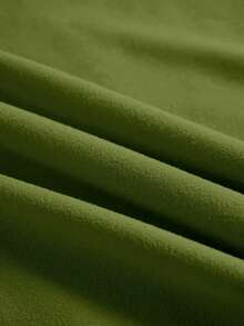 Camiseta Casual de Mujer con Estampado de Leopardo y Gráfico de Corazón & Línea Semi-Transparente de Cuello Redondo, Manga Corta, Transpirable para Verano, Lavable a Máquina, Material Semitransparente - Verde militar - Ver 3