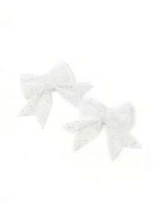 2pcs Christmas Decorations Glitter Bow 18cm Christmas Tree Hanging Ornaments Home Decor Room Decor Winter Christmas Decorations Home Christmas Gifts Christmas Decor - Multicolor - View 14